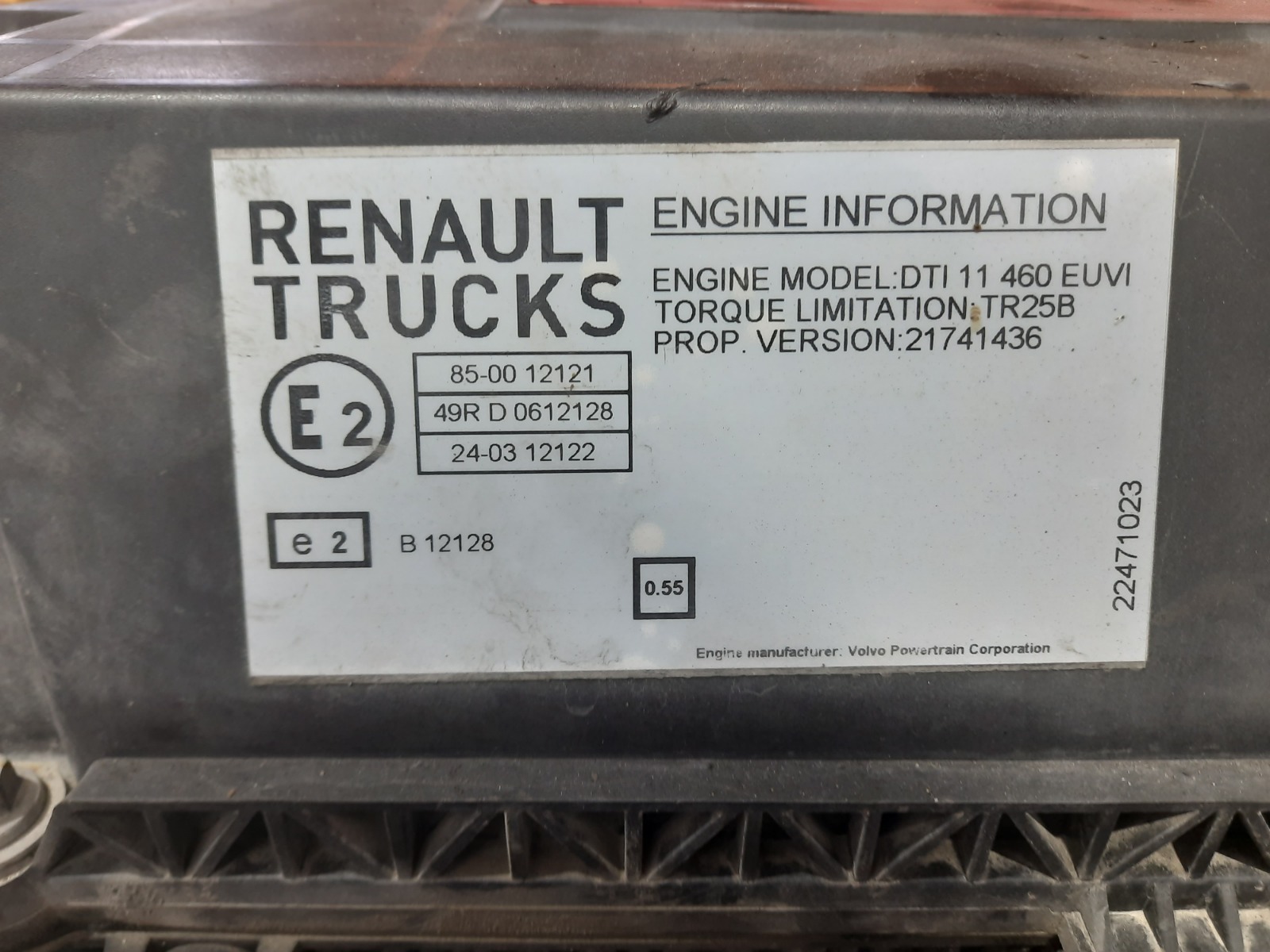 Двигатель RENAULT T-Series J11MA DTI 11 EURO 6 7422073582 — фото 8