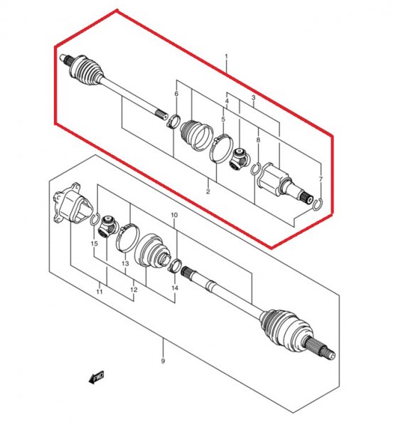 Сузуки гранд витара схема заднего редуктора