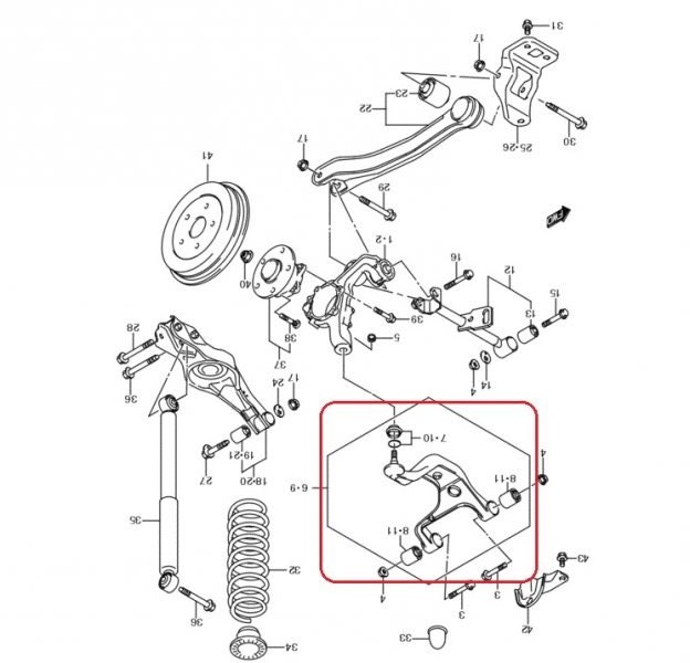 Задняя подвеска сузуки гранд витара 2008 схема