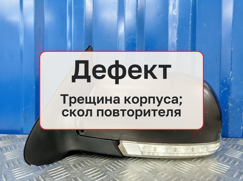 Зеркало Hyundai Santa Fe 2 CM 2.7 G6EA 2008 лев. (б/у)