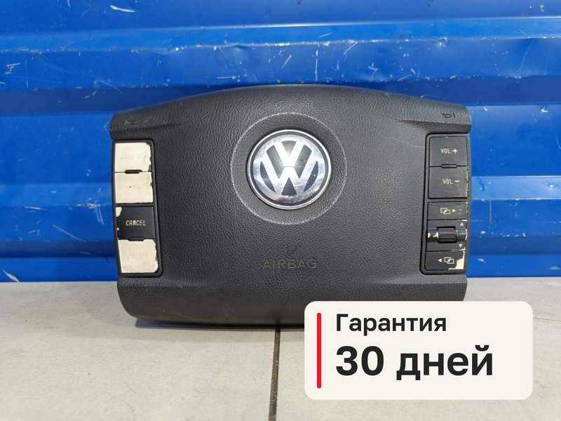 Подушка безопасности в руль Volkswagen Touareg 1 4.2 AXQ 2004 (б/у)