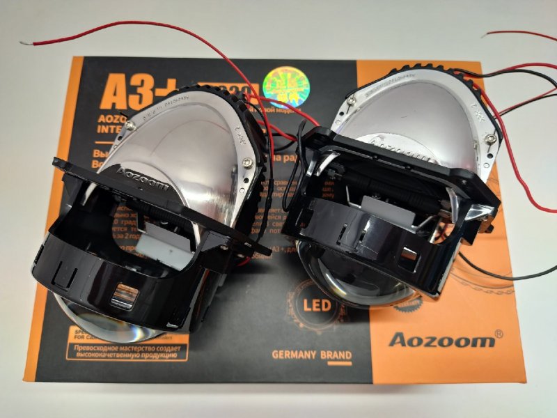 Линзы фары Bi-LED Aozoom A3+ Forfour W454