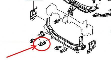 Кронштейн MITSUBISHI OUTLANDER XL 2006 2007 2008 2009 2010 2011 2012