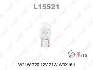 Лампа автомобильная LYNXauto W21W 12V W3X16D