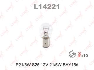 Лампа автомобильная LYNXauto P21/5W 12V BAY15D