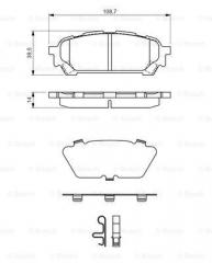 Колодки тормозные дисковые задние Subaru Forester