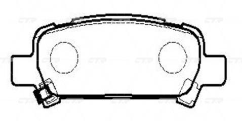 Колодки тормозные дисковые задние Subaru Forester